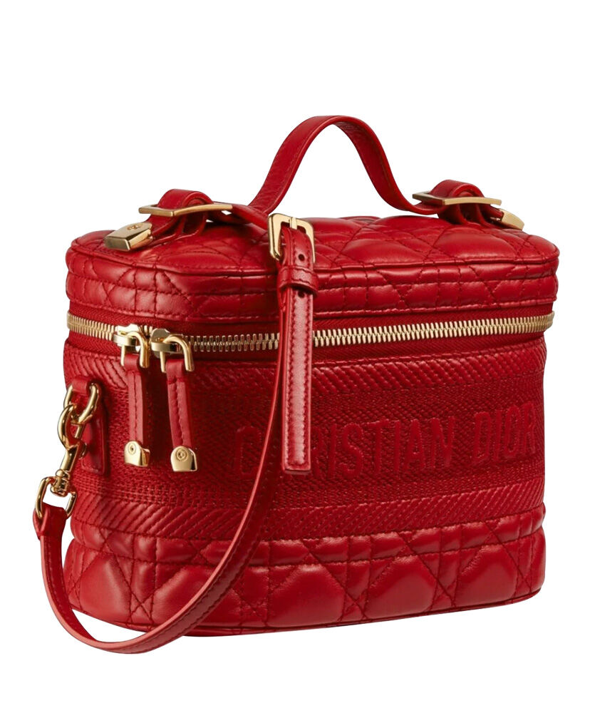 Christian Dior The Leather Vanity Bag Red